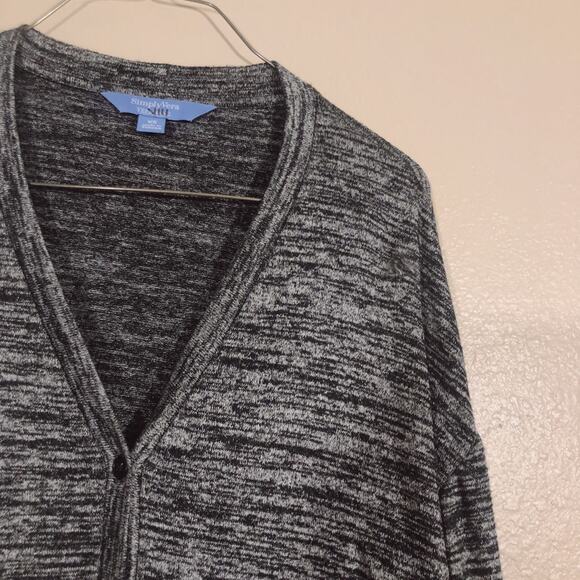 Simply Vera Vera Wang Space Dyed Cardigan - Picture 7 of 8